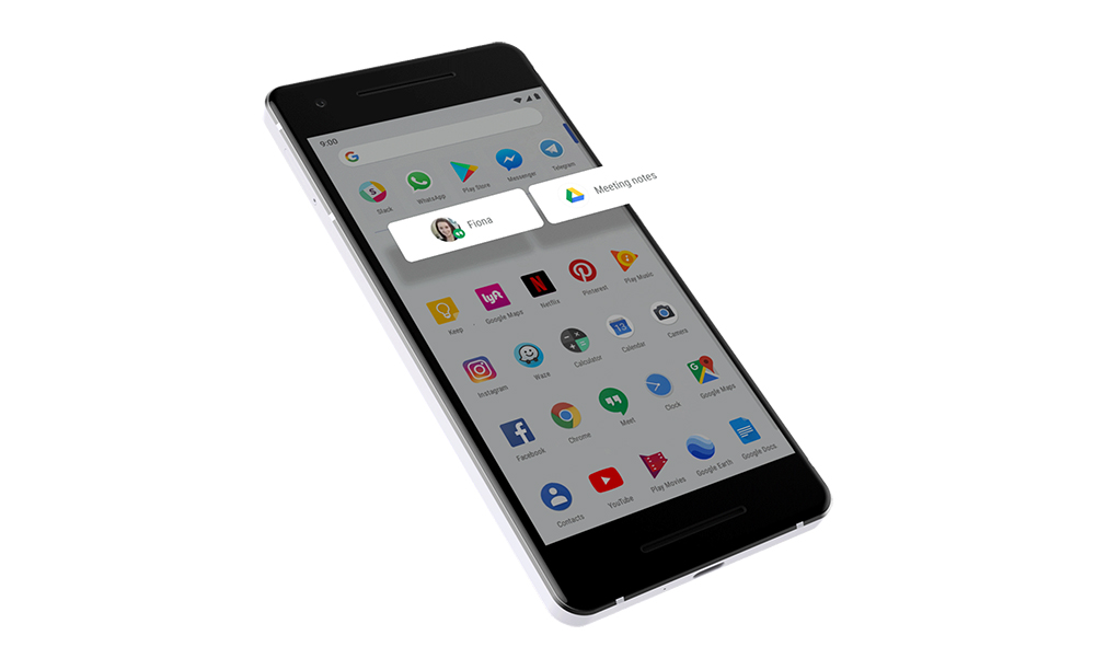 Imagen de un teléfono móvil utilizando Android 9 Pie