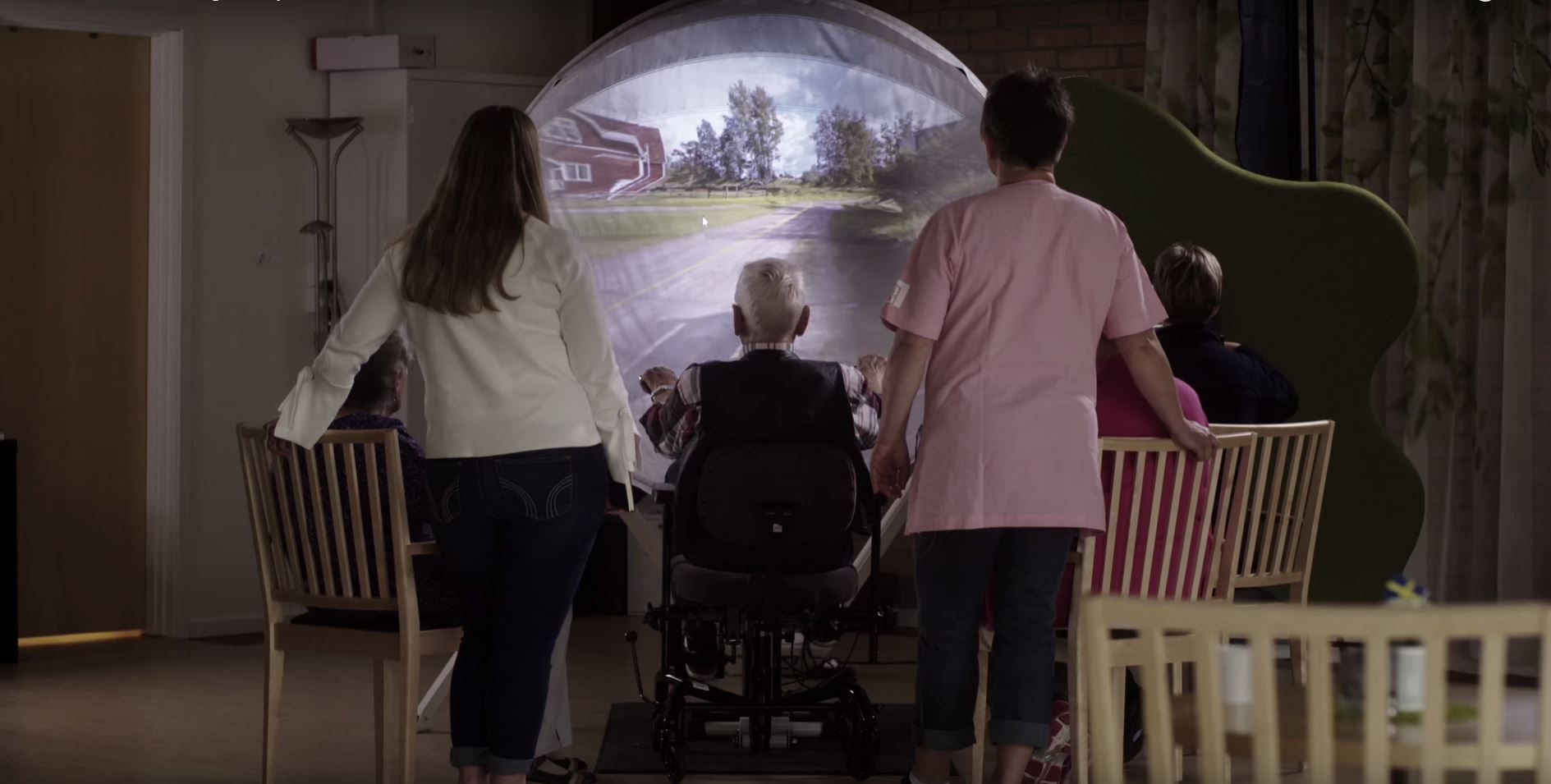 Un anciano con Alzheimer prueba BikeAround