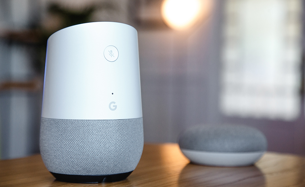 Imagen de Google Home en un hogar