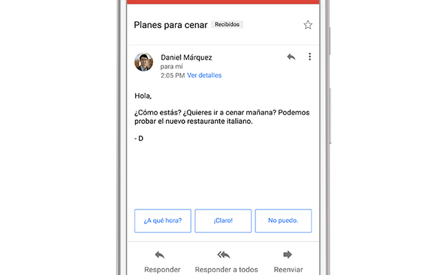 Imagen de un m&oacute;vil utilizando el sistema Smart Replay de Google