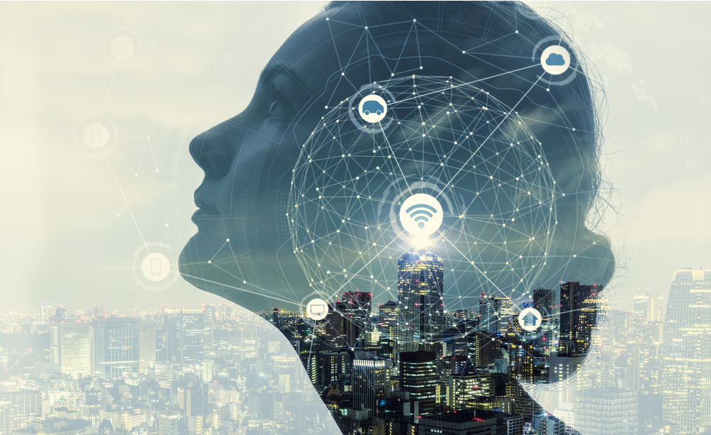 Ilustraci&oacute;n basada en el concepto de inteligencia artificial