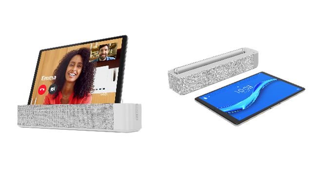Imagen comercial de la nueva Lenovo Smart Tab M10 con Alexa Built-In