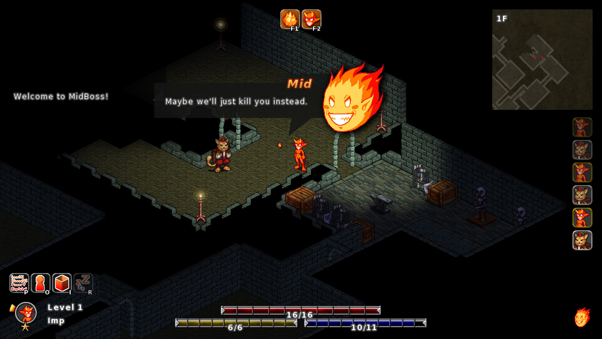 Captura del videojuego MidBoss