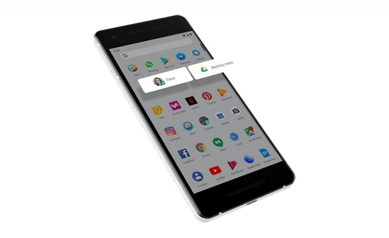 Imagen de un teléfono móvil utilizando Android 9 Pie