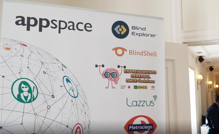 Cartel de la zona App Space en Tifloinnova 2017