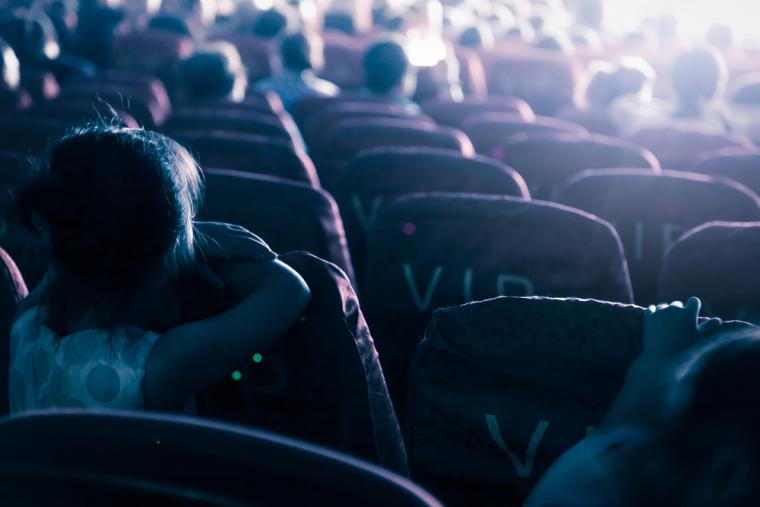 Imagen de una sala de cine durante una proyecci&oacute;n