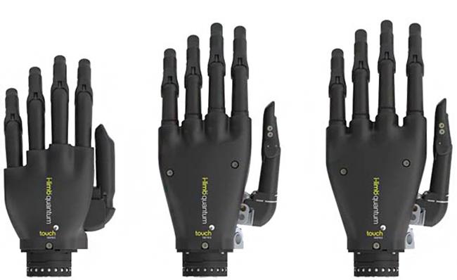 Imagen comercial de distintos modelos i-Limb de &Ouml;ssur