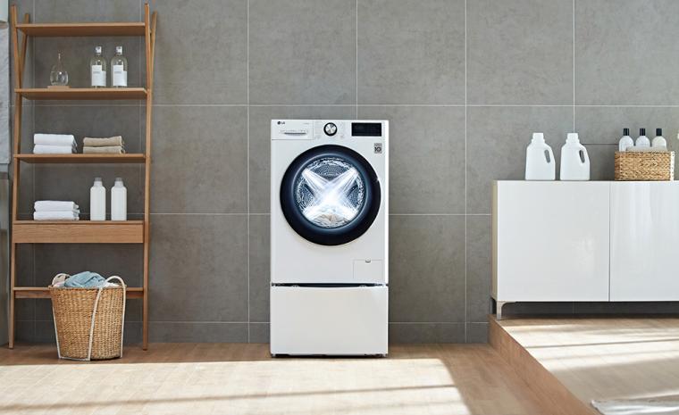 Imagen comercial de una lavadora LG AI DD