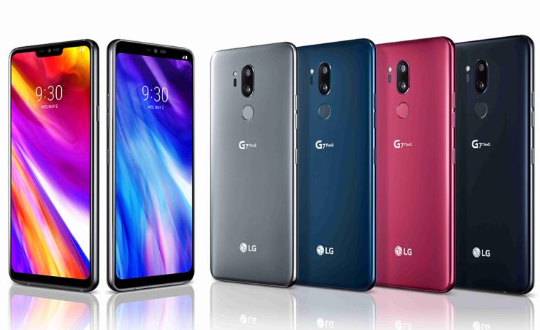 Imagen de distintos modelos de LG G7 ThinQ