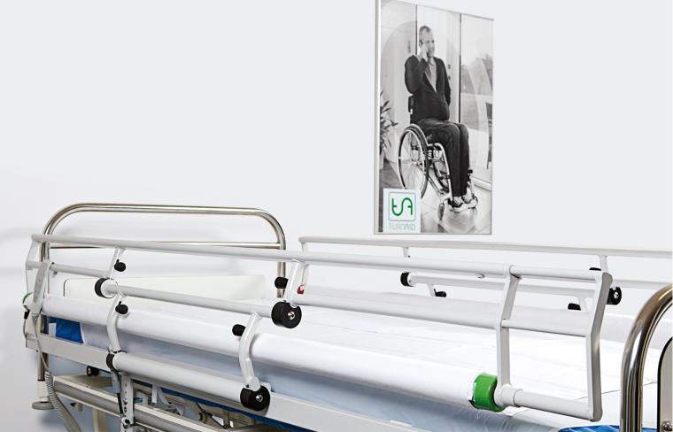 Imagen de una cama con el sistema Prowend instalado
