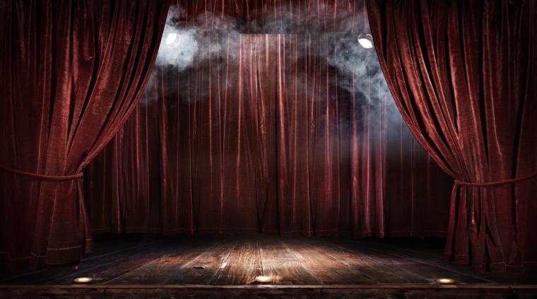 Escenario vac&iacute;o de un teatro